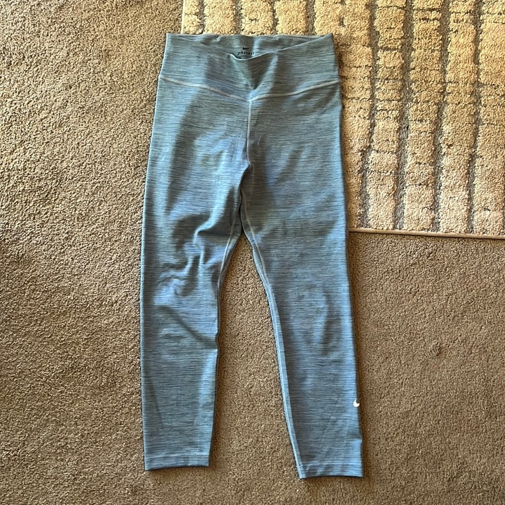 Nike Blue Heathered Leggings